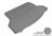 MAXpider Rubber Floor Mats for 2020 2019 2018 2017 2016 2015 2014 Nissan Rogue [Covers Cargo (Trunk), Gray] M1NS0801301