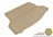 MAXpider Rubber Floor Mats for 2020 2019 2018 2017 2016 2015 2014 Nissan Rogue [Covers Cargo (Trunk), Tan] M1NS0801302