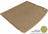 MAXpider Rubber Floor Mats for Cayenne/Touareg [Covers Cargo (Trunk), Tan] M1PO0021302
