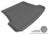 MAXpider Rubber Floor Mats for Saab [Covers Cargo (Trunk), Gray] M1SA0021301
