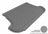 MAXpider Rubber Floor Mats for 2008 2007 2006 2005 2004 2003 Toyota Matrix [Covers Cargo (Trunk), Gray] M1TY0431301