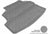 MAXpider Rubber Floor Mats for 2013 2012 2011 2010 2009 Toyota Corolla [Covers Cargo (Trunk), Gray] M1TY0591301