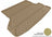 MAXpider Rubber Floor Mats for 2013 2012 2011 2010 2009 2008 Toyota Highlander [Covers Cargo (Trunk), Tan] M1TY0761302