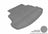MAXpider Rubber Floor Mats for 2019 2018 2017 2016 2015 2014 Toyota Corolla [Covers Cargo (Trunk), Gray] M1TY1371301
