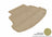 MAXpider Rubber Floor Mats for 2019 2018 2017 2016 2015 2014 Toyota Corolla [Covers Cargo (Trunk), Tan] M1TY1371302