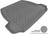 MAXpider Rubber Floor Mats for 2016 2015 2014 2013 2012 2011 2010 2009 2008 2007 Volvo S80 [Covers Cargo (Trunk), Gray] M1VV0021301