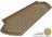 MAXpider Rubber Floor Mats for 2014 2013 2012 2011 2010 2009 2008 2007 2006 2005 2004 2003 Volvo XC90 [Covers Cargo (Trunk), Tan] M1VV0041302