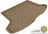 MAXpider Rubber Floor Mats for 2013 2012 2011 2010 2009 2008 2007 Volvo C30 [Covers Cargo (Trunk), Tan] M1VV0071302