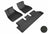 MAXpider Rubber Floor Mats for 2022 2021 2020 2019 2018 2017 Tesla 3 [Covers Front & Rear Row, Black] TESLA3