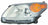 Depo 312-11B3L-UC7 Headlight Lens Housing - Left