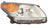 Depo 312-11B3R-UC7 Headlight Lens Housing - Right