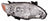 Depo 312-11C5R-UC1 Headlight Lens Housing - Right