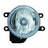 Depo 312-2030L-AC Fog Light Assembly - Left