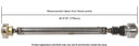 Cardone 65-3012 Drive Shaft - Front