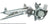 Cardone 82-1103MR Power Window Motor and Regulator Assembly - Rear Left