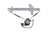 Aisin RPAT-001 Window Motor and Regulator Assembly - Front Left