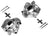ATE 230074 Disc Brake Caliper - Rear Right