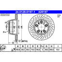 ATE 428197 Disc Brake Rotor - Rear Left