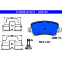 ATE 602722 Disc Brake Pad Set - Rear