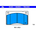 ATE 602953 Disc Brake Pad Set - Front