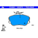 ATE 602975 Disc Brake Pad Set - Front