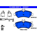 ATE 603837 Disc Brake Pad Set - Rear