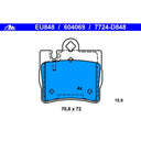 ATE 604069 Disc Brake Pad Set - Rear