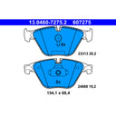 ATE 607275 Disc Brake Pad Set - Front