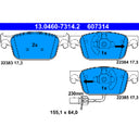 ATE 607314 Disc Brake Pad Set - Front