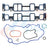 Apex AMS3200 Engine Intake Manifold Gasket Set - Lower and Upper