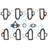 Apex AMS3851P Engine Intake Manifold Gasket Set