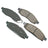 Akebono ACT1015 Disc Brake Pad Set - Front