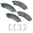 Akebono ACT1019 Disc Brake Pad Set - Front