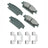 Akebono ACT1020 Disc Brake Pad Set - Rear