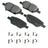 Akebono ACT1033 Disc Brake Pad Set - Rear