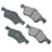 Akebono ACT1047A Disc Brake Pad Set - Front