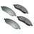Akebono ACT1068 Disc Brake Pad Set - Rear