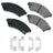 Akebono ACT1075 Disc Brake Pad Set - Front
