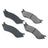 Akebono ACT1077 Disc Brake Pad Set - Rear