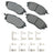 Akebono ACT1078A Disc Brake Pad Set - Front