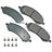 Akebono ACT1084A Disc Brake Pad Set - Front