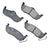 Akebono ACT1087 Disc Brake Pad Set - Rear