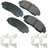 Akebono ACT1089A Disc Brake Pad Set - Front