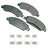 Akebono ACT1092 Disc Brake Pad Set - Front