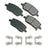 Akebono ACT1093 Disc Brake Pad Set - Rear