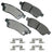 Akebono ACT1100 Disc Brake Pad Set - Rear