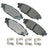 Akebono ACT1114A Disc Brake Pad Set - Rear