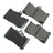 Akebono ACT1118 Disc Brake Pad Set - Front