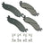 Akebono ACT1158 Disc Brake Pad Set - Front