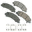 Akebono ACT1159 Disc Brake Pad Set - Front
